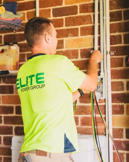 Pulse Electrical electrician carrying out safe electrical work